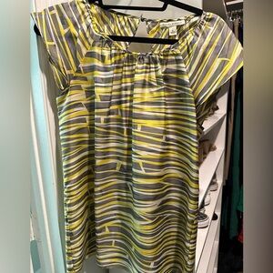 Banana Republic cap sleeve silk blouse, size 6.